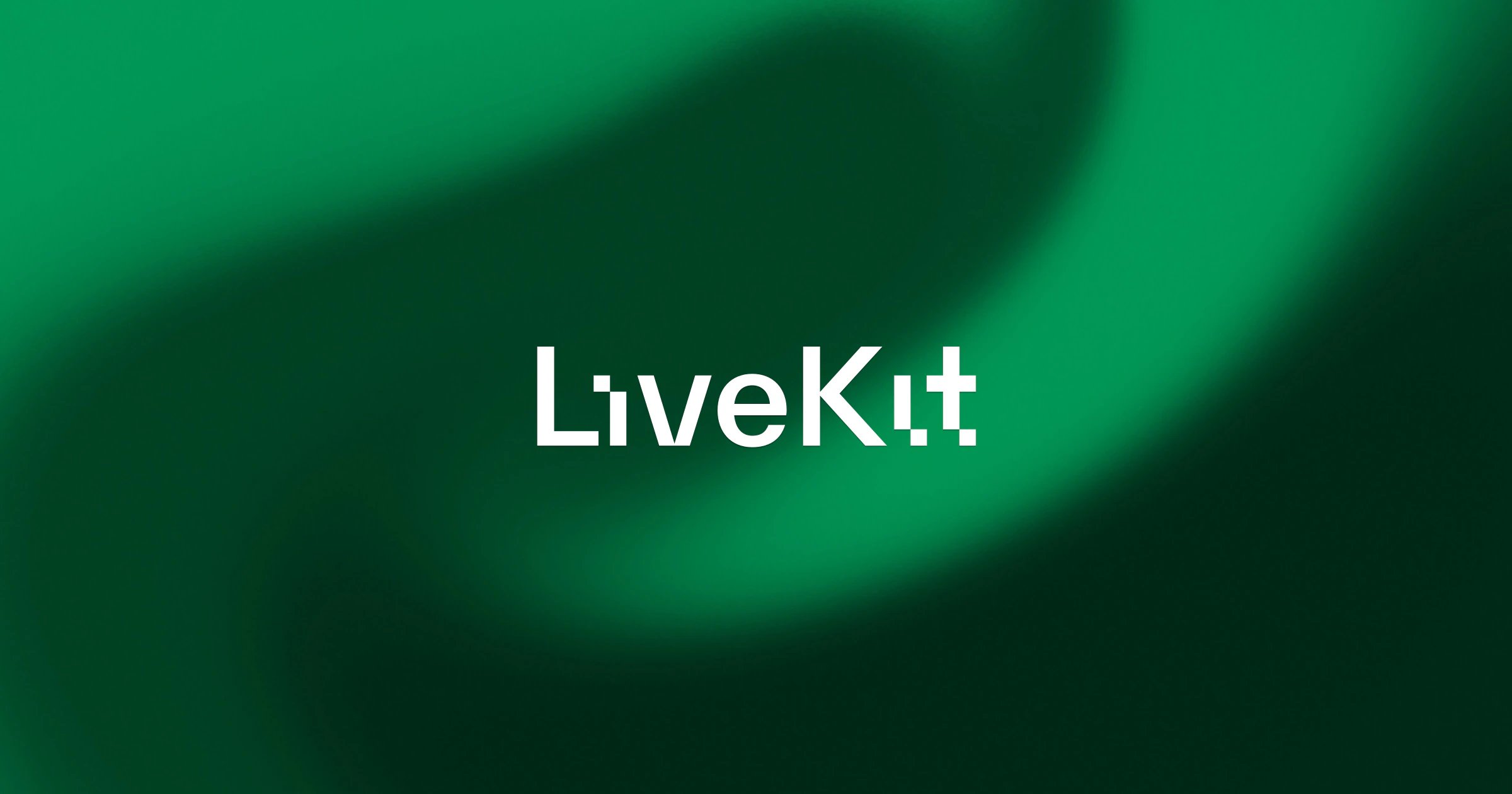 LiveKit logo on a green gradient