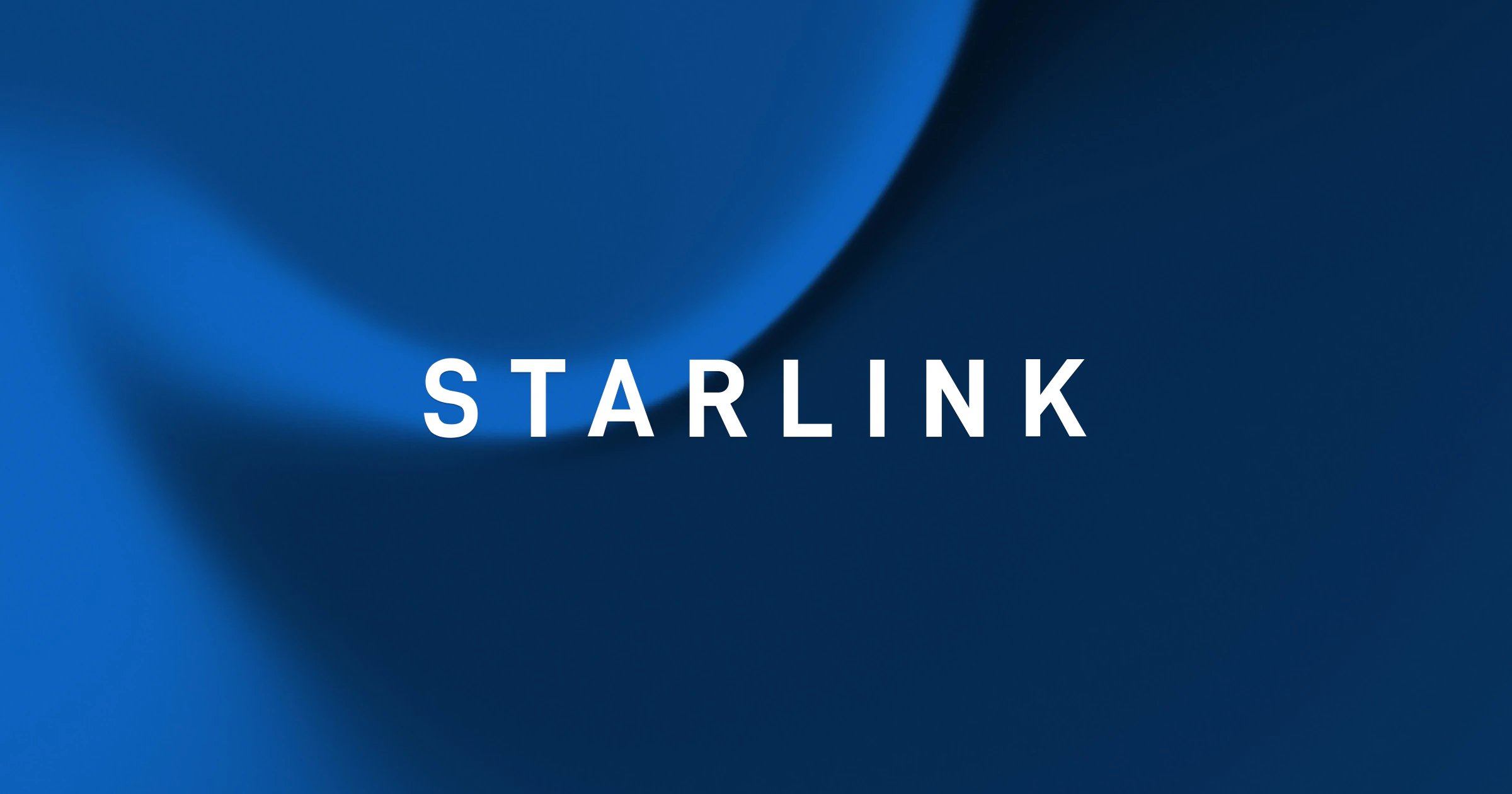Starlink logo on a blue gradient
